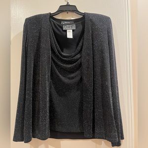 Alex Evenings Vintage 2-piece party Top (Petite Small)